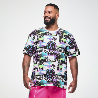 Electric Feel Unisex Oversized Top <White/Black> | JWI OFFICIAL