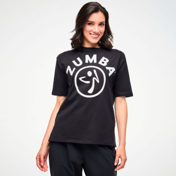 Zumba Basic Boxy Top <Bold Black> | JWI OFFICIAL WEBSITE