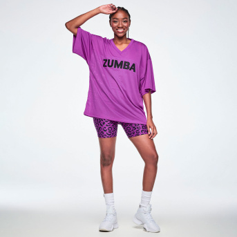 Ultrabright Oversized Mesh Sports Jersey <Purple Power> | JWI