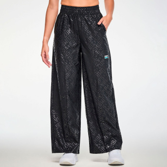 ZUMBA ウェア 正規品 Lサイズ Zumba X The Smurfs Wide Leg Pants With Snaps <Bold Black> | JWI