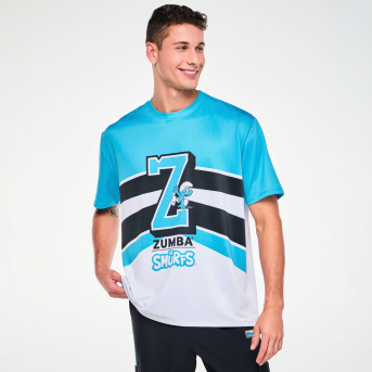 Zumba X The Smurfs Mens Mesh Top <Blue/White> | JWI OFFICIAL