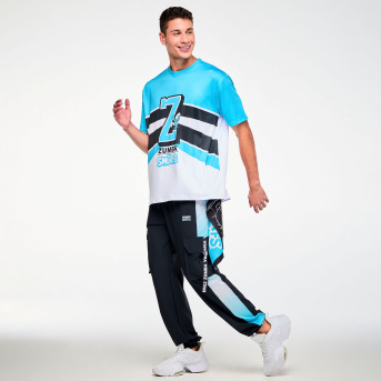 ZUMBA トレーニングウェア セット Zumba X The Smurfs Mens Mesh Top <Blue/White> | JWI OFFICIAL