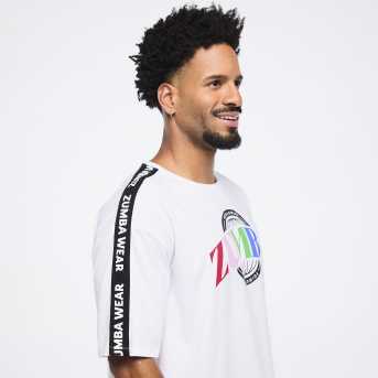 Zumba Haus Men's Crew Neck Tee <Wear It Out White> | JWI OFFICIAL
