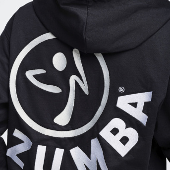 Zumba Basic Zip-Up Hoodie <Black/White> | JWI OFFICIAL WEBSITE