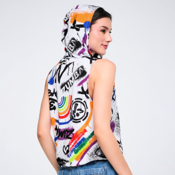 新作◆salsation サルセーションSleeveless Hoodieデニム Pride Sleeveless Hoodie Pullover <White/Black> | JWI OFFICIAL
