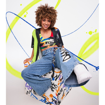 Pride Baggy Denim Cargo Pants <Denim> | JWI OFFICIAL WEBSITE