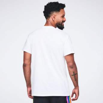 JWI購入の正規品 Pride Mens Round Hem Tee ホワイト Pride Unisex Crew Neck Tee <Wear It Out White> | JWI OFFICIAL