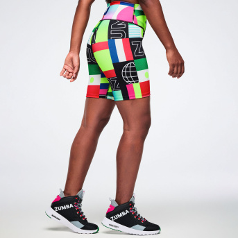 ZUMBA 新作　デニム　Biker Shorts Sサイズ　JWI公式 Blue Jean Seamless High Waisted Biker Shorts – Zumba Wear | STRONG iD