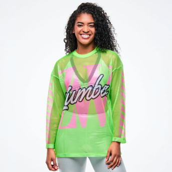 Dale-Z Oversized Mesh Long Sleeve Top <Get in Lime> | JWI OFFICIAL