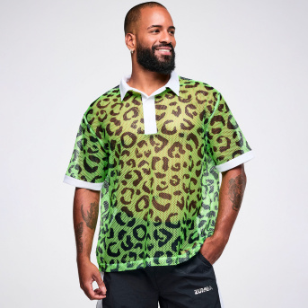 Dale-Z Oversized Mesh Polo <Green/Black> | JWI OFFICIAL WEBSITE