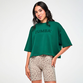 Zumba Modal Drop Shoulder Top <Teal Tango> | JWI OFFICIAL WEBSITE