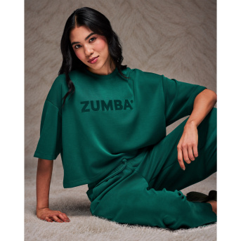 Zumba Modal Drop Shoulder Top <Teal Tango> | JWI OFFICIAL WEBSITE