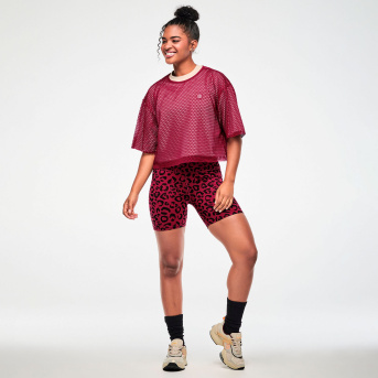 JWI正規品 ZUMBAトップス Worldwide High Neck Crop Top <Red/Blue> | JWI OFFICIAL WEBSITE