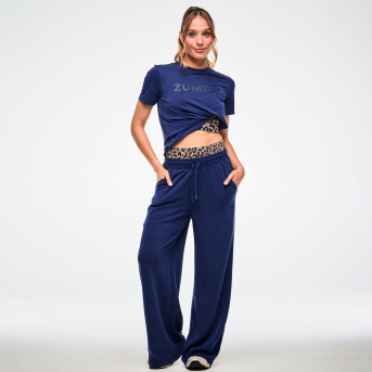 Zumba Modal High Waisted Pants <Let's Go Indigo> | JWI OFFICIAL
