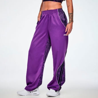 Rock n Roll Curvy Track Pants <Purple/Black> | JWI OFFICIAL