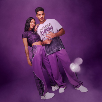 Rock n Roll Curvy Track Pants <Purple/Black> | JWI OFFICIAL