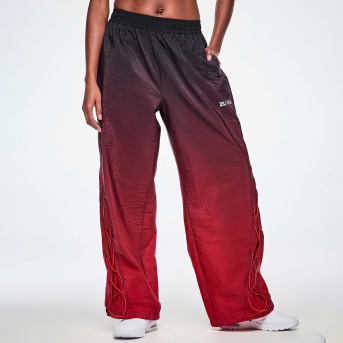 Rock n Roll High Waisted Woven Pants <Red/Black> | JWI OFFICIAL