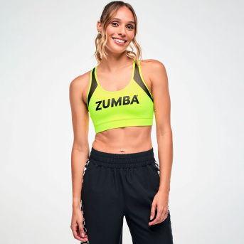 Electric Feel Racerback Scoop Bra With Mesh <Caution> | JWI