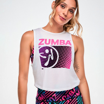 ZUMBA 幾何学模様 タンクトップ＆スカートセット　L＆M 正規品 ZUMBA-ズンバ-,LADIES トップス,タンクトップ | フィットネスウェアの