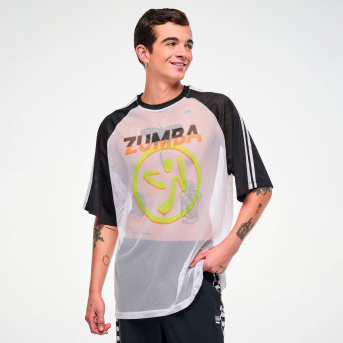 Electric Feel Oversized Mesh Raglan Top <Wear It Out White> | JWI