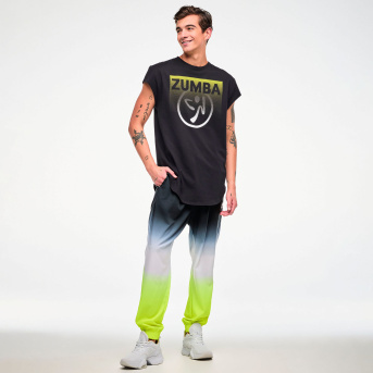 Electric Feel Mens Woven Joggers <Black/Yellow> | JWI OFFICIAL